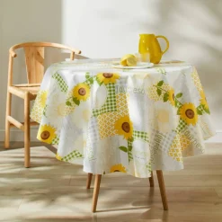 Nappe toile cirée imprimé tournesols