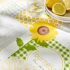 Nappe toile cirée imprimé tournesols