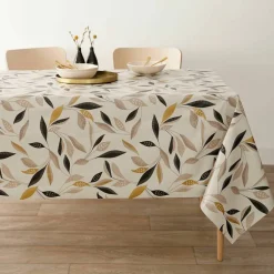 Nappe toile cirée imprimé végétal