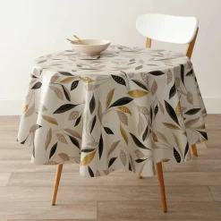 Nappe toile cirée imprimé végétal