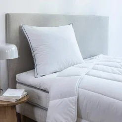 Oreiller percale coton Qualigel moelleux