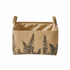 Panier en jute imprimé fougères - lot de 2