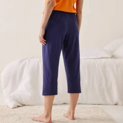 Pantacourt de pyjama en coton - uni tropical