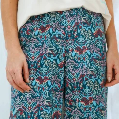Pantacourt de pyjama imprimé Ikat