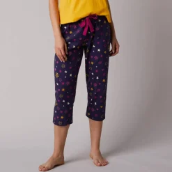 Pantacourt de pyjama imprimé étoiles Estrella - coton