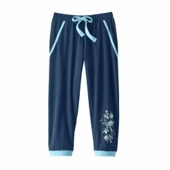 Pantacourt de pyjama – uni marine