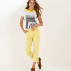 Pantacourt droit stretch
