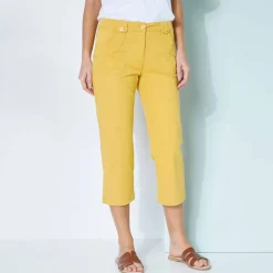 Pantacourt droit stretch