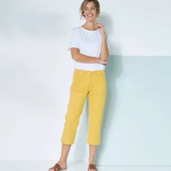 Pantacourt droit stretch