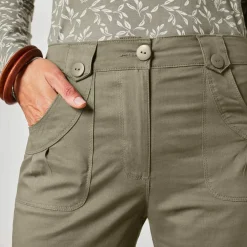 Pantacourt droit stretch