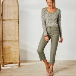 Pantacourt droit stretch
