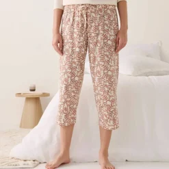 Pantacourt pyjama coton imprimé 