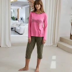 Pantacourt pyjama imprimé "Bohème"