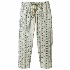 Pantacourt pyjama imprimé minimaliste fleuri