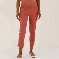 Pantacourt toile taille élastiquée