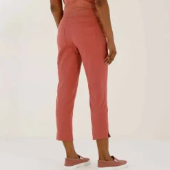 Pantacourt toile taille élastiquée