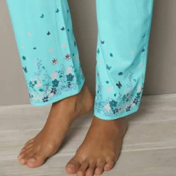 Pantalon base imprimée bucolique - coton jersey