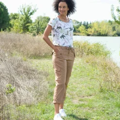 Pantalon battle retroussable