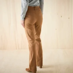 Pantalon bootcut, poches plaquées