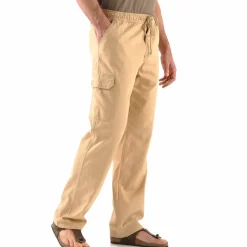 Pantalon cargo gabardine élastiqué