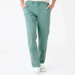 Pantalon chino ceinture arrondie sous le ventre