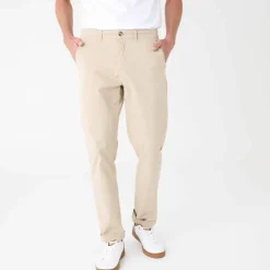 Pantalon chino ceinture arrondie sous le ventre