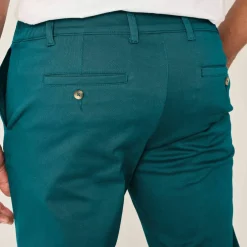 Pantalon chino élastiqué côtés