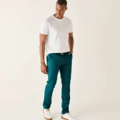 Pantalon chino élastiqué côtés
