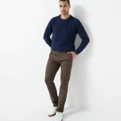 Pantalon chino élastiqué côtés