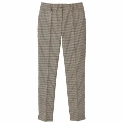 Pantalon cigarette 7/8ème, imprimé pied-de-poule