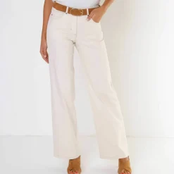 Pantalon couleur coupe large 5 poches