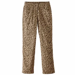 Pantalon coupe droite imprimé léopard