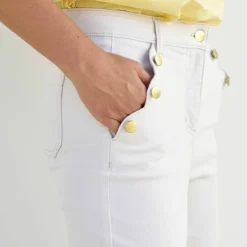 Pantalon coupe droite 7/8ème