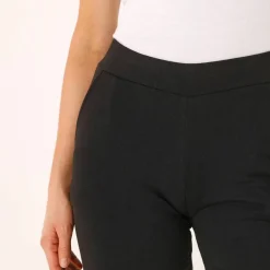 Pantalon coupe large molleton taille élastiquée