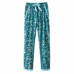 Pantalon de pyjama – fleuri émeraude