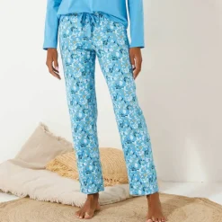 Pantalon de pyjama imprimé fleuri