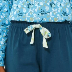 Pantalon de pyjama imprimé placé