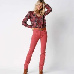 Pantalon droit gainant - grande stature entrej. 78 cm