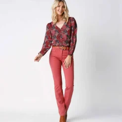 Pantalon droit gainant - grande stature entrej. 78 cm
