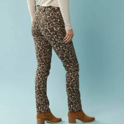 Pantalon droit imprimé léopard, Spécial Petites