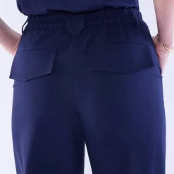 Pantalon droit large, uni
