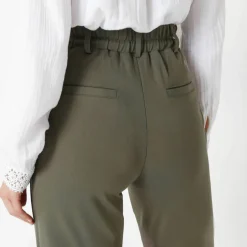 Pantalon droit, maille milano