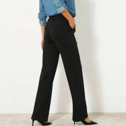 Pantalon droit, maille milano
