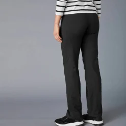 Pantalon droit maille taille élastiquée