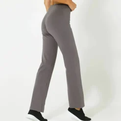Pantalon droit maille taille élastiquée