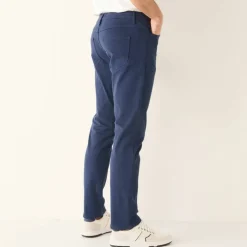 Pantalon droit 5 poches ceinture élastiquée invisible - L32