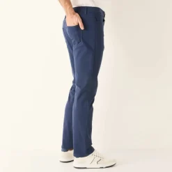Pantalon droit 5 poches ceinture élastiquée invisible - L30