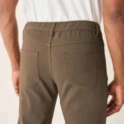 Pantalon droit 5 poches ceinture élastiquée invisible - L30