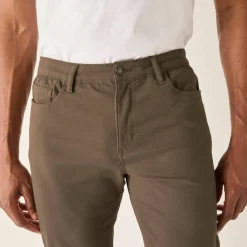 Pantalon droit 5 poches ceinture élastiquée invisible - L30