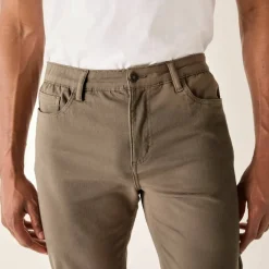 Pantalon droit 5 poches ceinture élastiquée invisible - L32